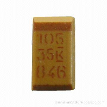 Tantalum Capacitor with Rated Voltages of 4 to 50V and Lifespan of 2,000 Hours